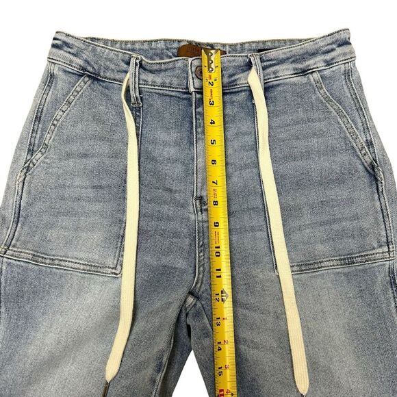 Judy Blue SATURDAY MORNING HIGH RISE JOGGER BOYFRIEND Blue JEANS 9/29 31x31 - Picture 10 of 13